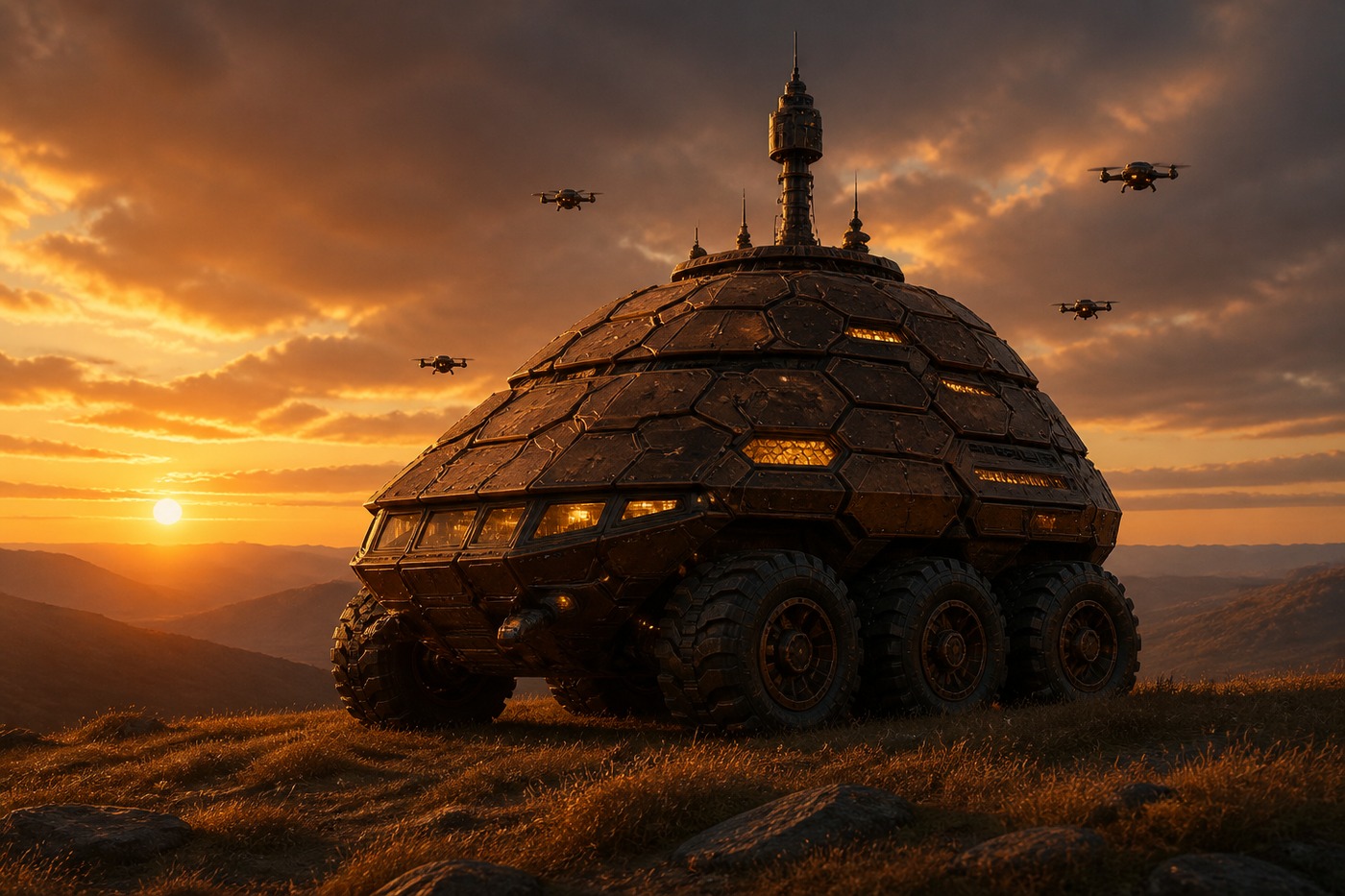 Skep-1 'Waggle Throne' — Skep command vehicle