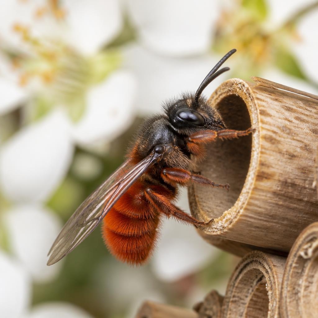 Red Mason Bee — Osmia bicornis