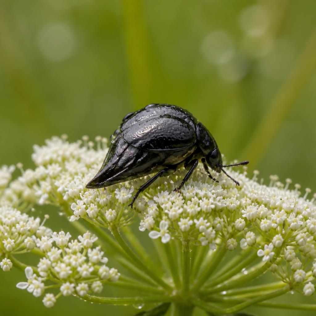 Black-spotted Tumbling Flower Beetle — Mordella holomelaena