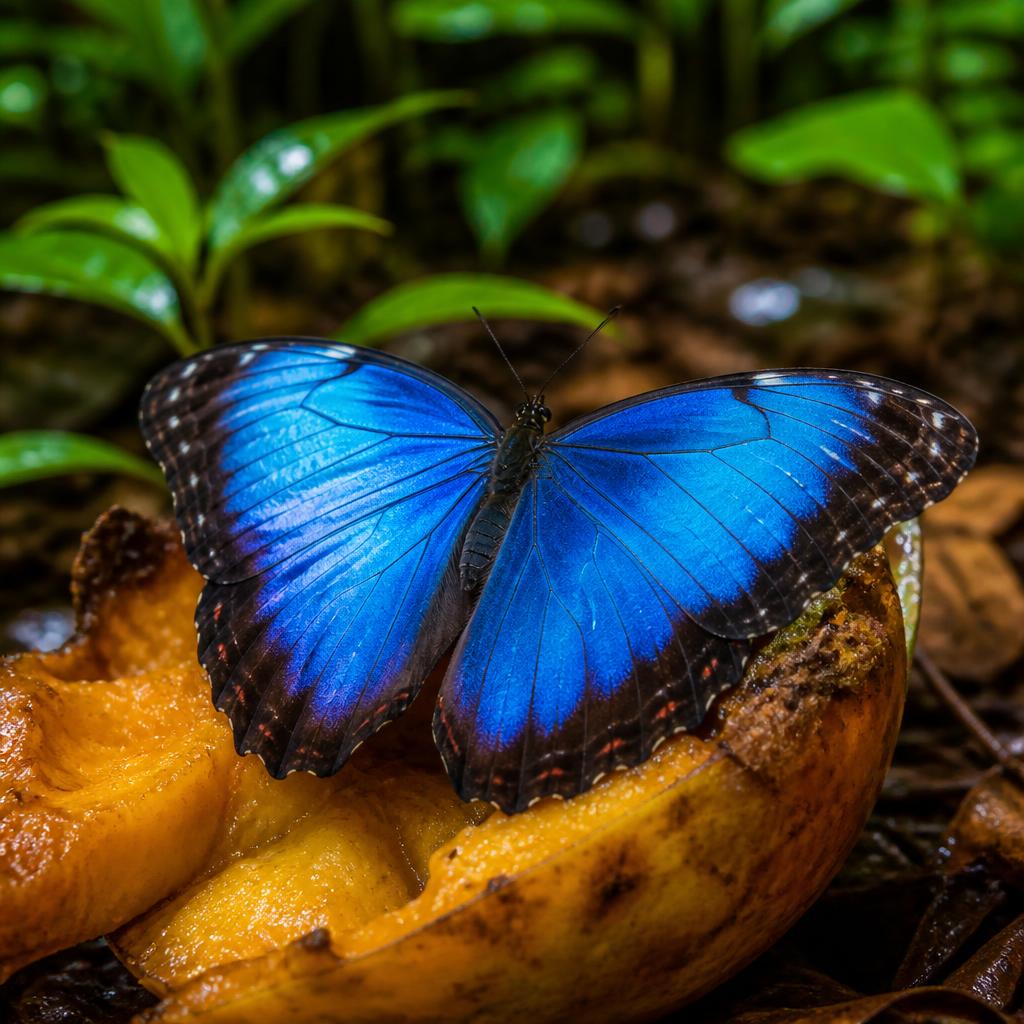 Blue Morpho — Morpho peleides